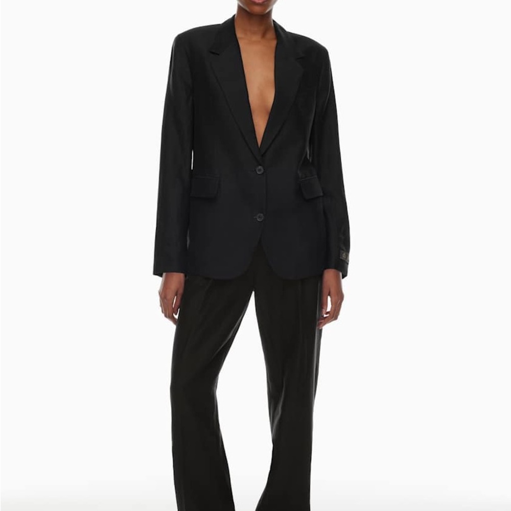 Babaton New Agency Linen Blazer M - Picture 2 of 11